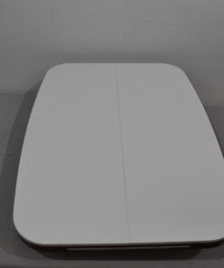 Tischplatte 39x870x640mm; weiß/dunkel braun