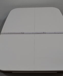 Tischplatte 39x870x640mm; weiß/dunkel braun