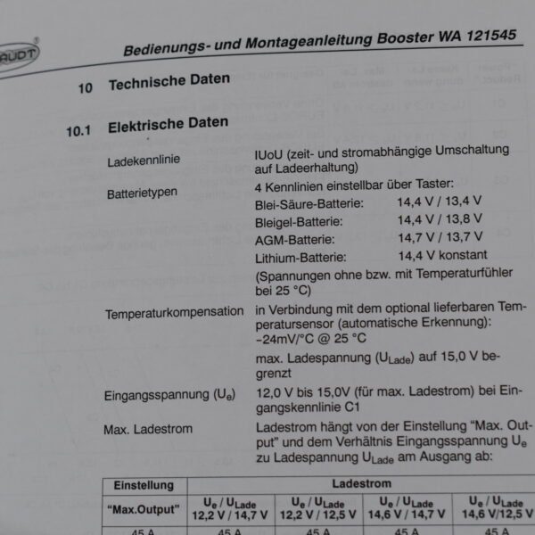 Schaudt Booster WA 121545