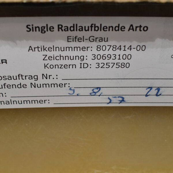 Single Radlaufblende Arto