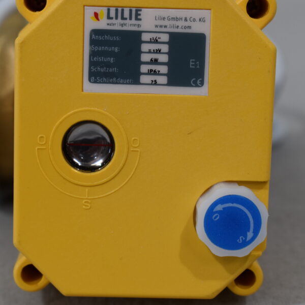 Lilie Stellmotor für Abwasser