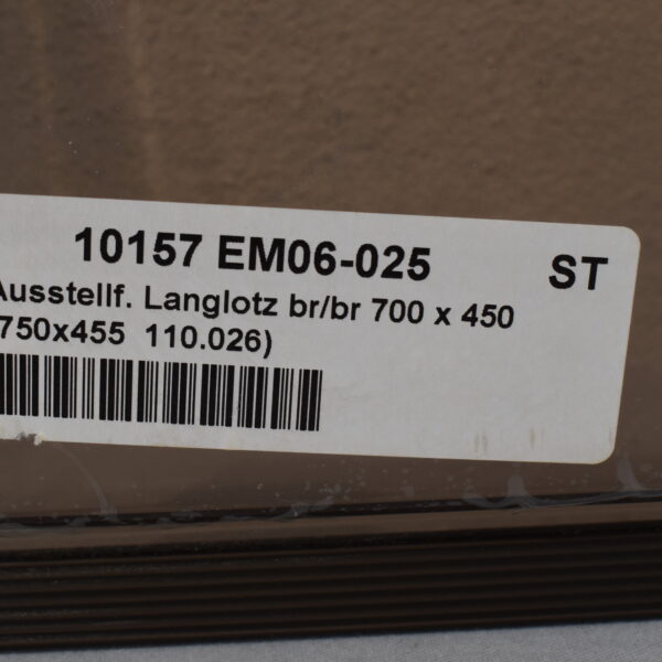 Langlotz Ausstellscheibe 700x450mm;braun