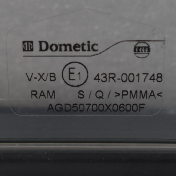 Dometic Schiebefenster 700x600mm; dunkel grau