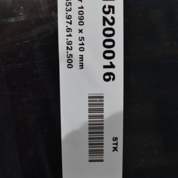 Polyplatic Ausstellscheibe; 1090x510mm