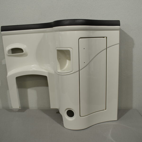 Galleno Plastica Waschtisch Waschbecken rechts; schwarz-weiß