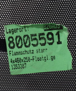 Glasplatte für Kochfeld; 4x460x250mm