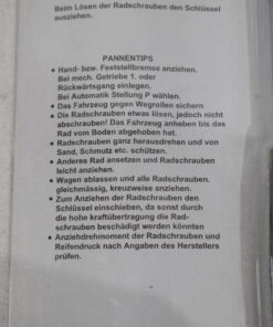 Radmutterschlüssel für 17 und 19mm Nuss