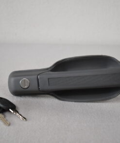 Außengriff für Aufbautür mit Schlüssel; grau