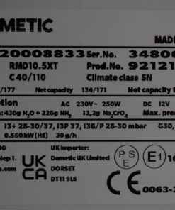 Dometic Kühlschrank Typ RMD10.5XT mit Wechselanschlag