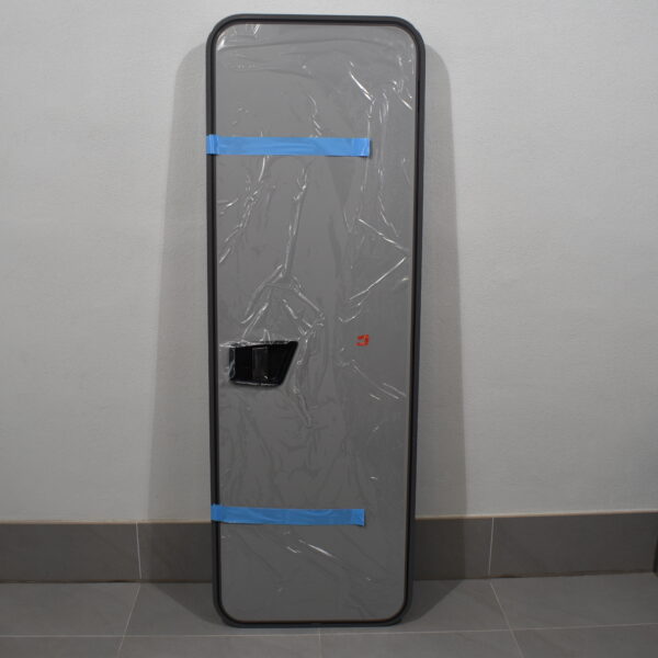 Aufbautür mit Rahmen; grau; 1810x600mm