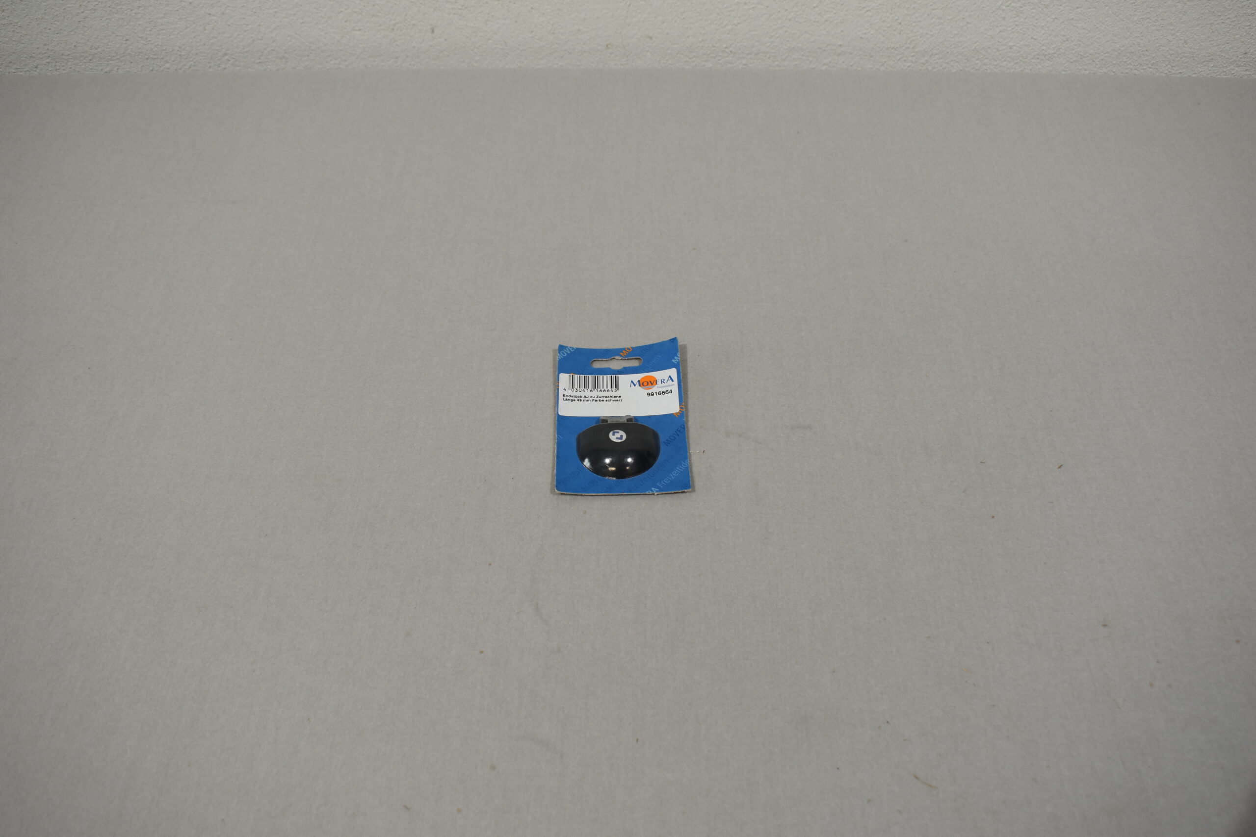 Endstück AJ zu Zurrschiene; halbrund; schwarz