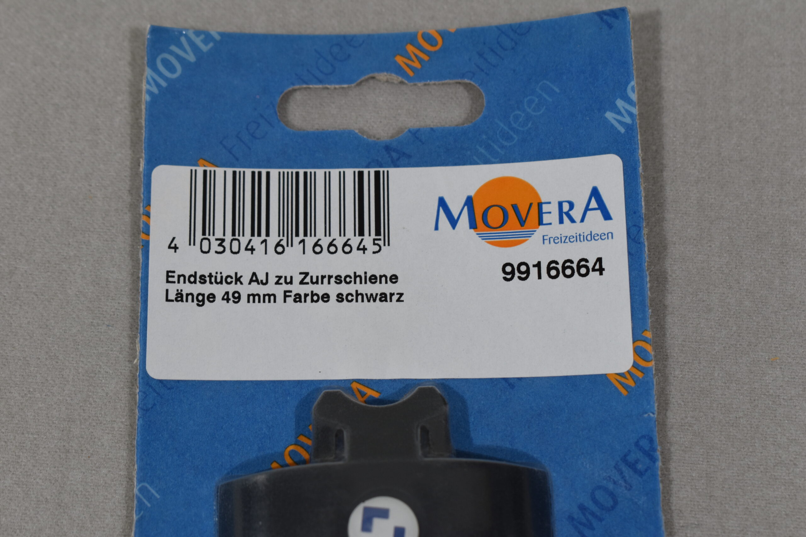 Endstück AJ zu Zurrschiene; halbrund; schwarz – Bild 3