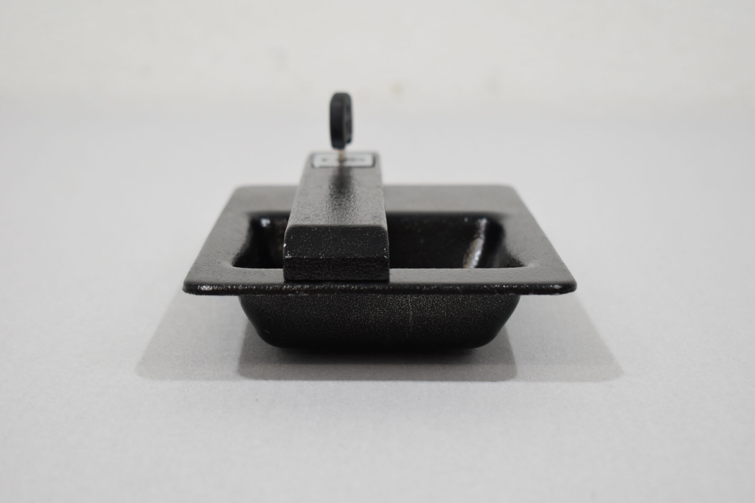 Metall Außengriff mit Schlüssel; schwarz – Bild 3