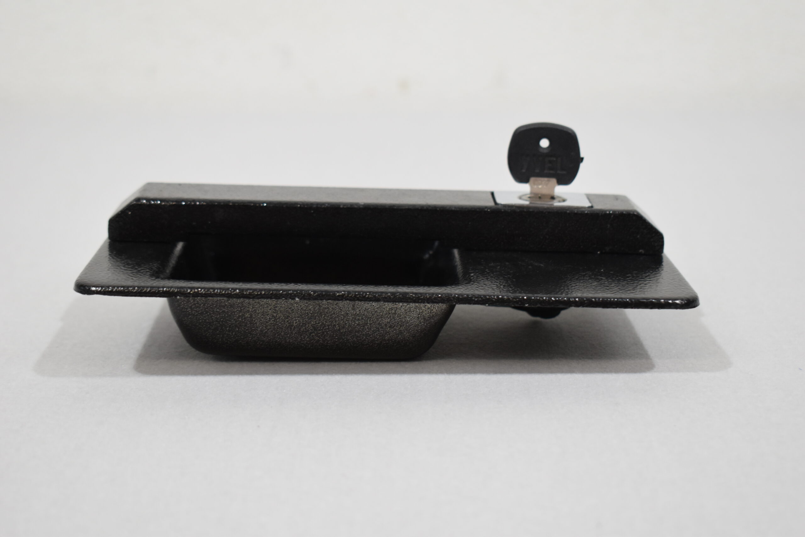 Metall Außengriff mit Schlüssel; schwarz – Bild 4