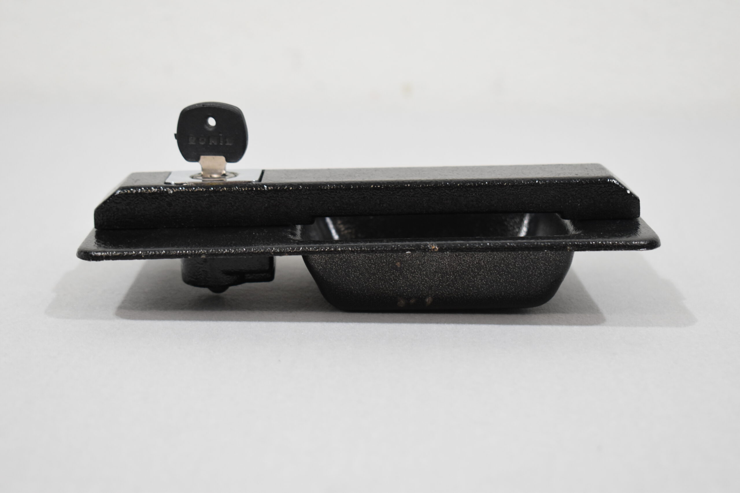 Metall Außengriff mit Schlüssel; schwarz – Bild 6