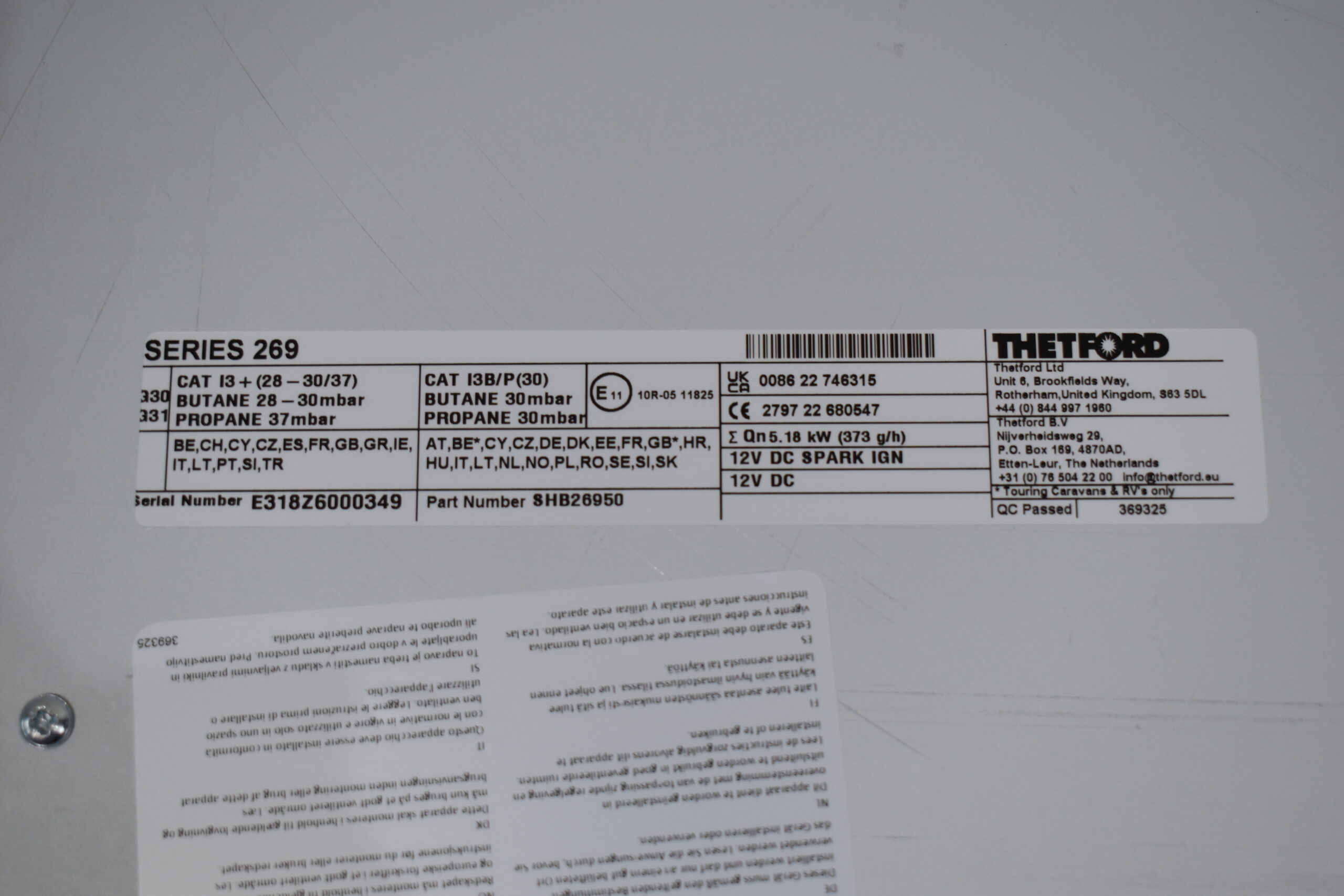 Thetford Gaskocher 3-flammig; Hob 260 Series – Bild 16