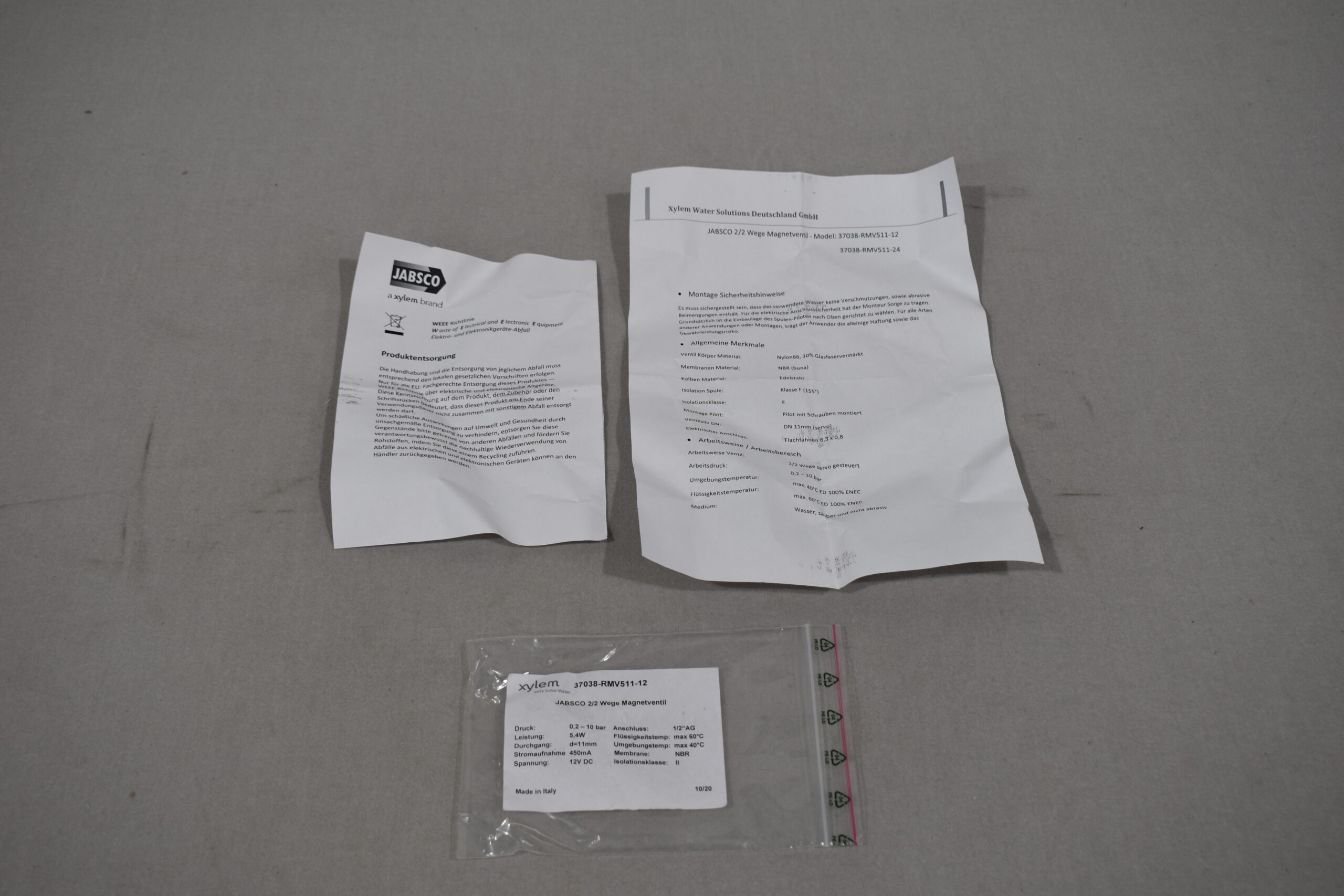 Jabsco 2/2 Wege Magnetventil – Bild 9