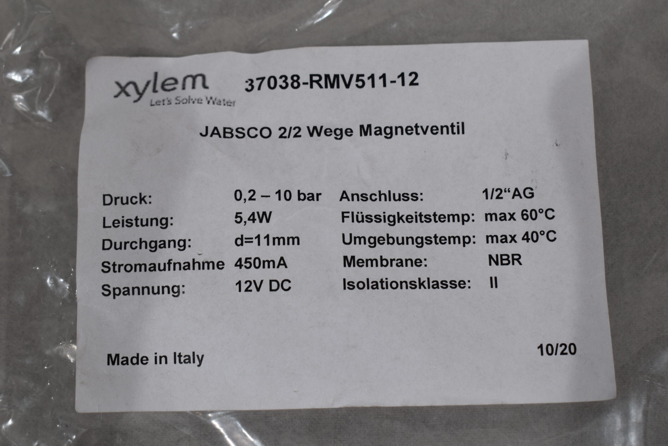 Jabsco 2/2 Wege Magnetventil – Bild 10