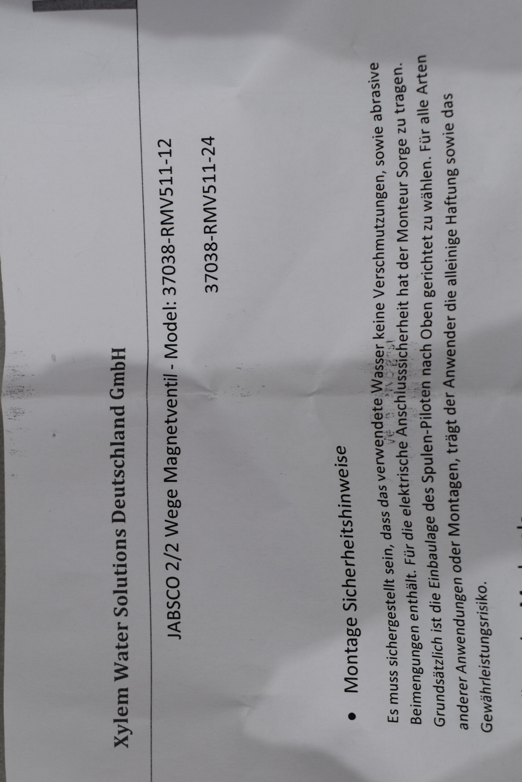 Jabsco 2/2 Wege Magnetventil – Bild 11