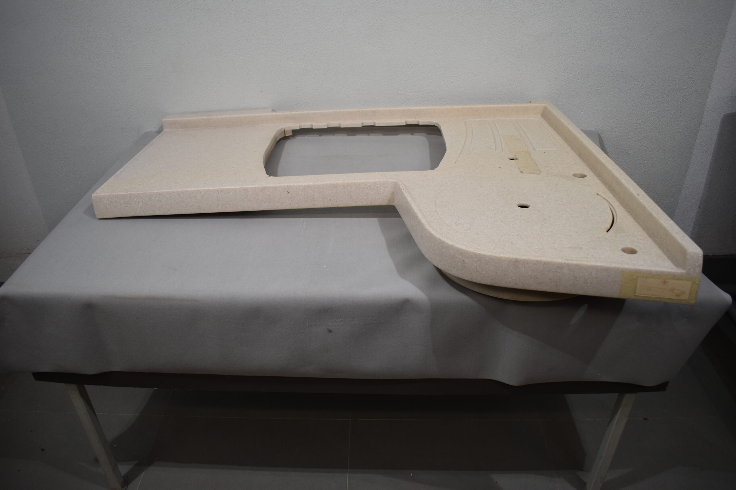 Niesmann und Bischoff Küchenplatte mit Spülbecken – Bild 2