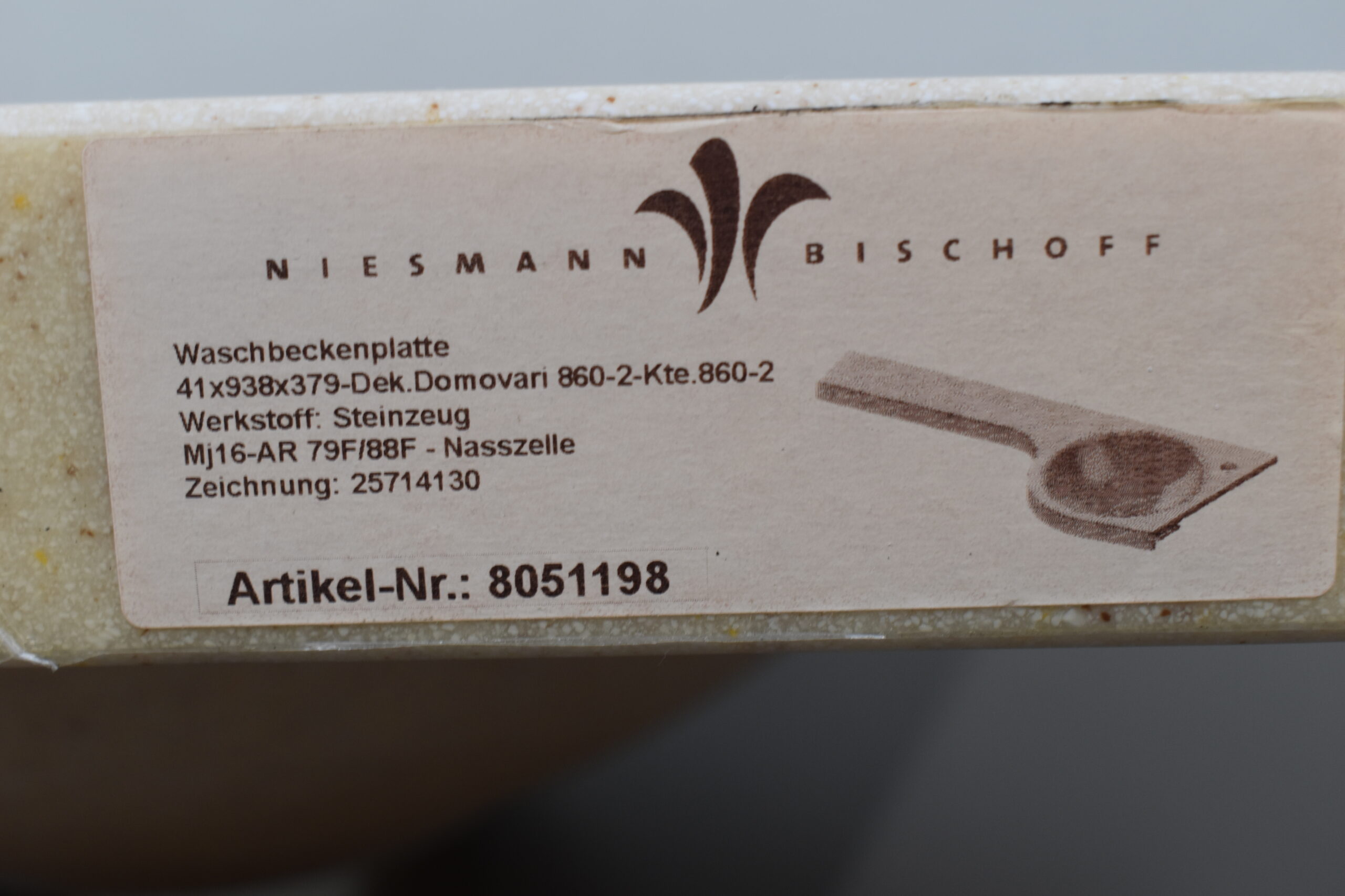Niesmann und Bischoff Waschbeckenplatte – Bild 6