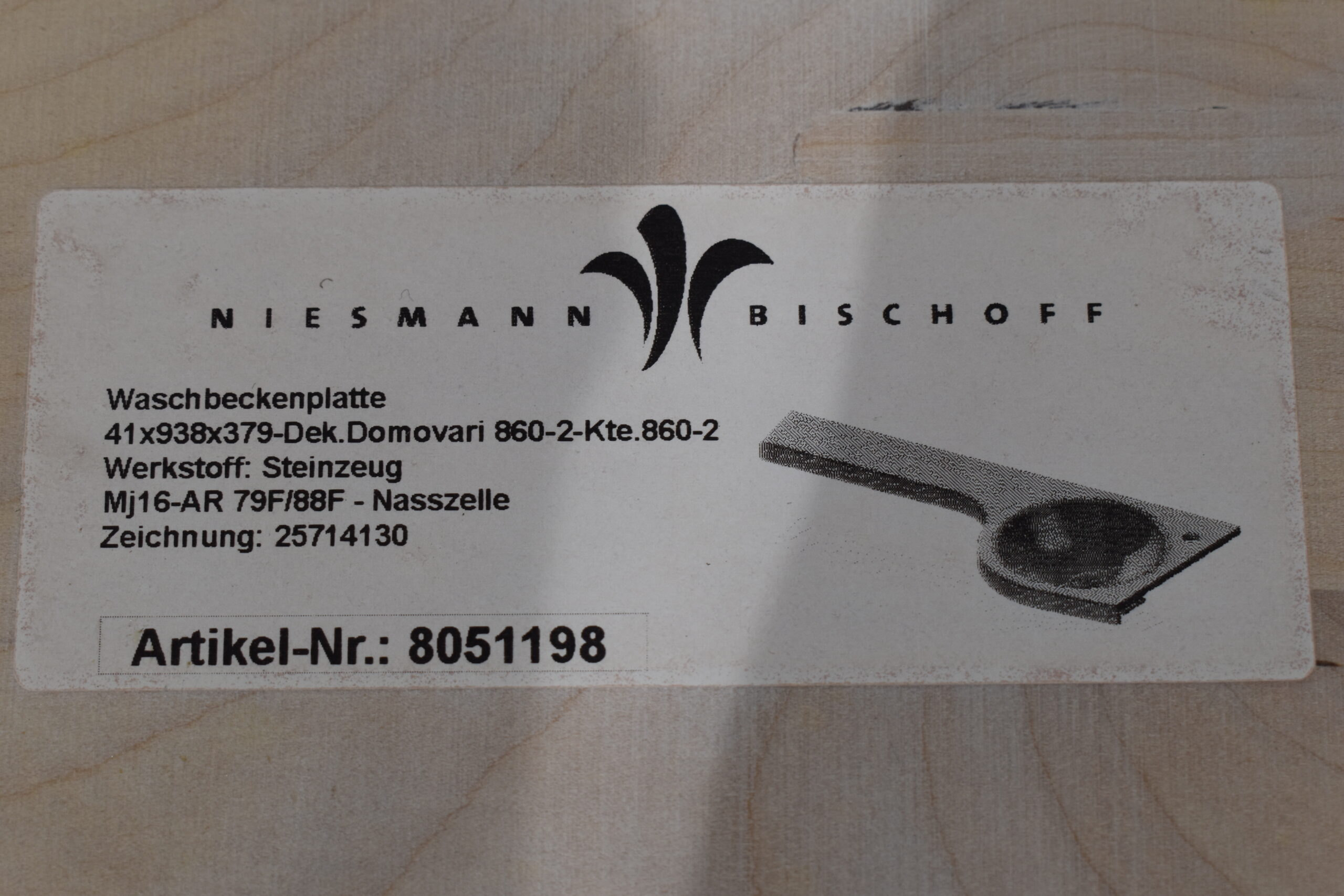Niesmann und Bischoff Waschbeckenplatte – Bild 12