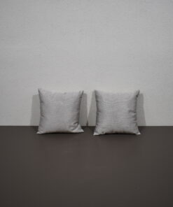 Kissen / Zierkissen-Set; silber/grau; 280x280mm