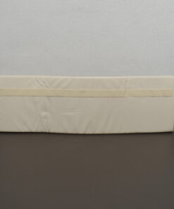 Rückenpolster für Wohnmobil; Lederoptik; cremeweiß; 370x60x1180mm