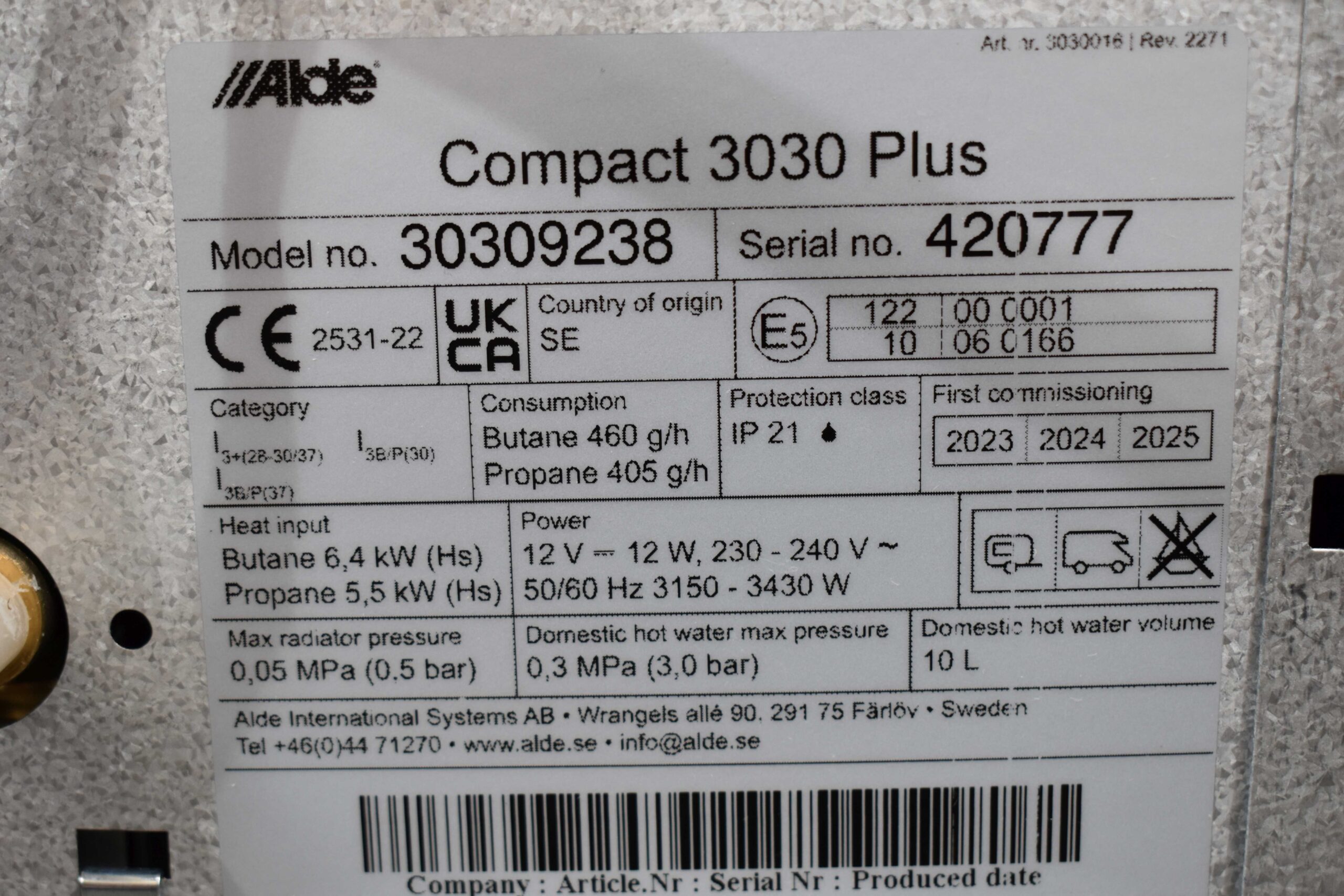 Alde Heizung Compact 3030 Plus – Bild 8