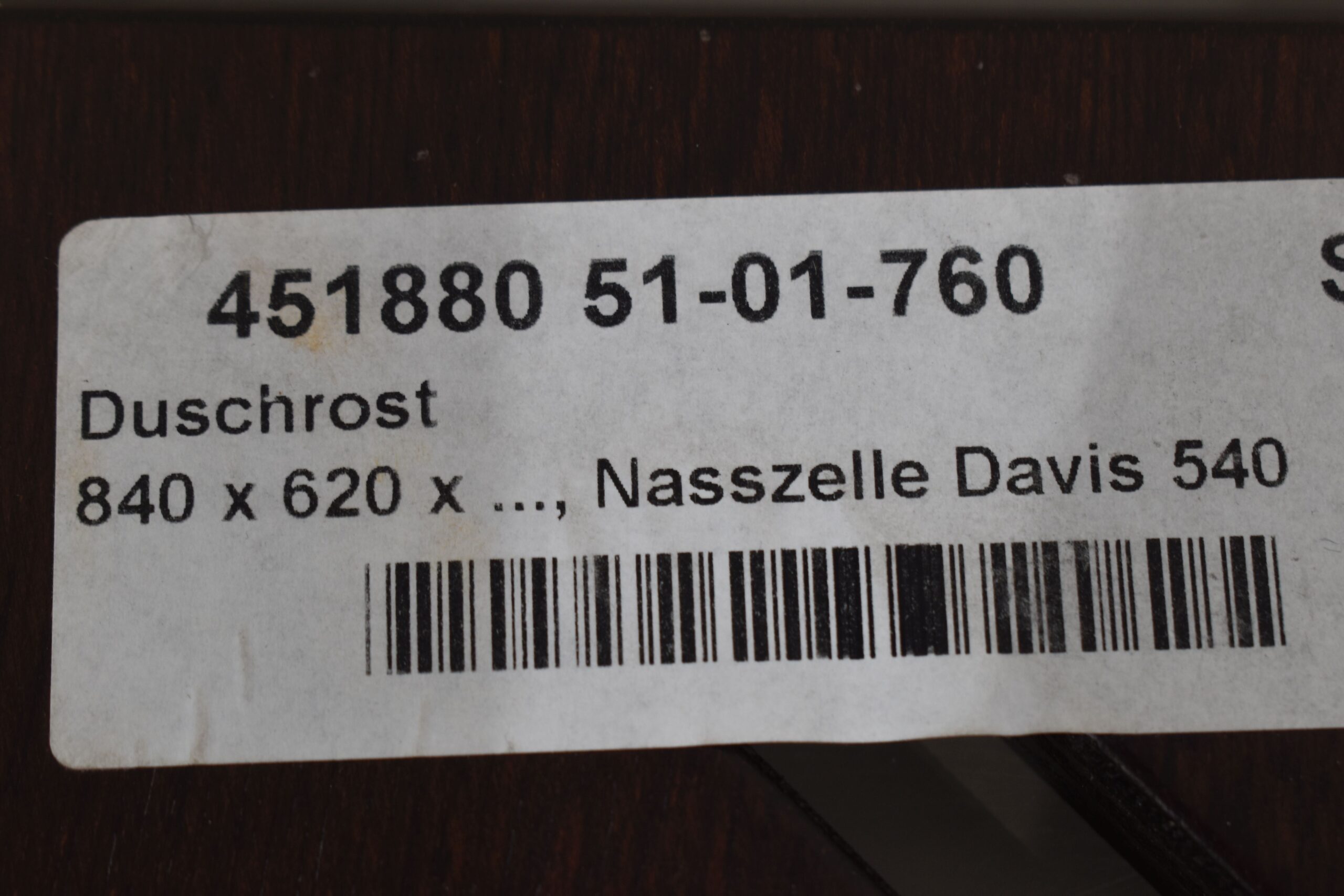 Duschrost 840x 620mm Davis 540 – Bild 4