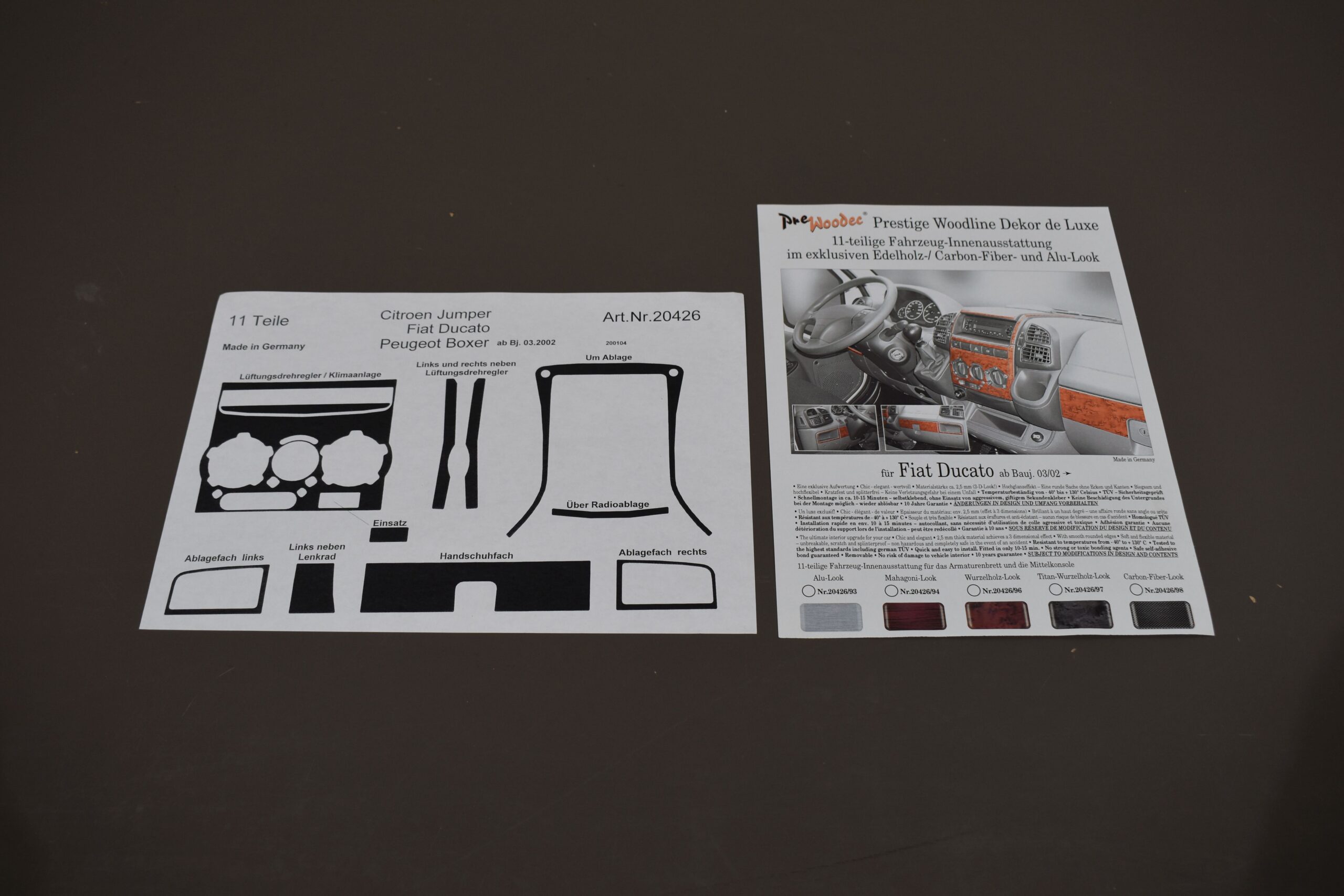 11 teiliges Dekor Set für Fiat Ducato ab Bj 03.2002 – Bild 6