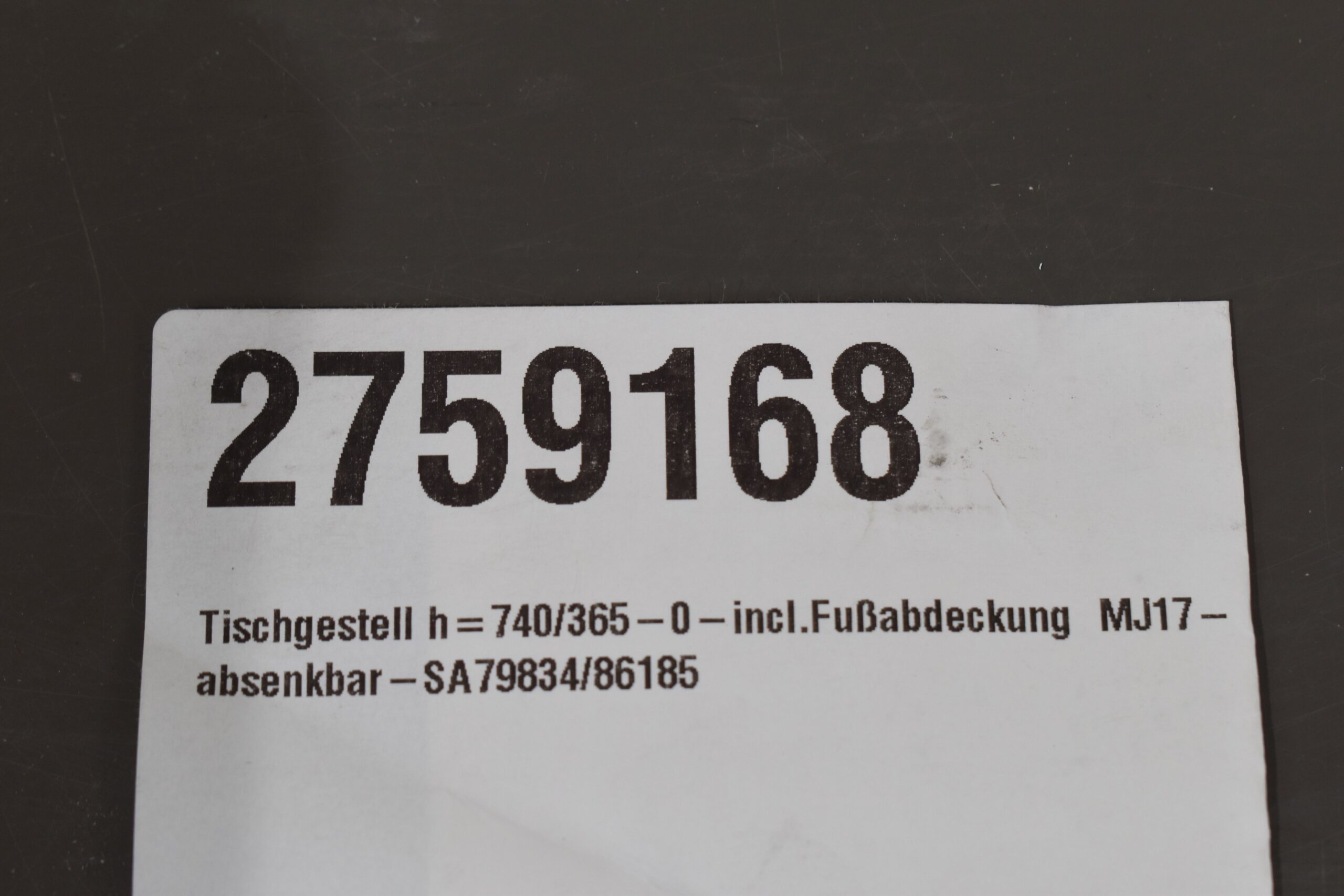 Möbelwerk Ilse Tischbein höhenverstellbar 740/365mm – Bild 15