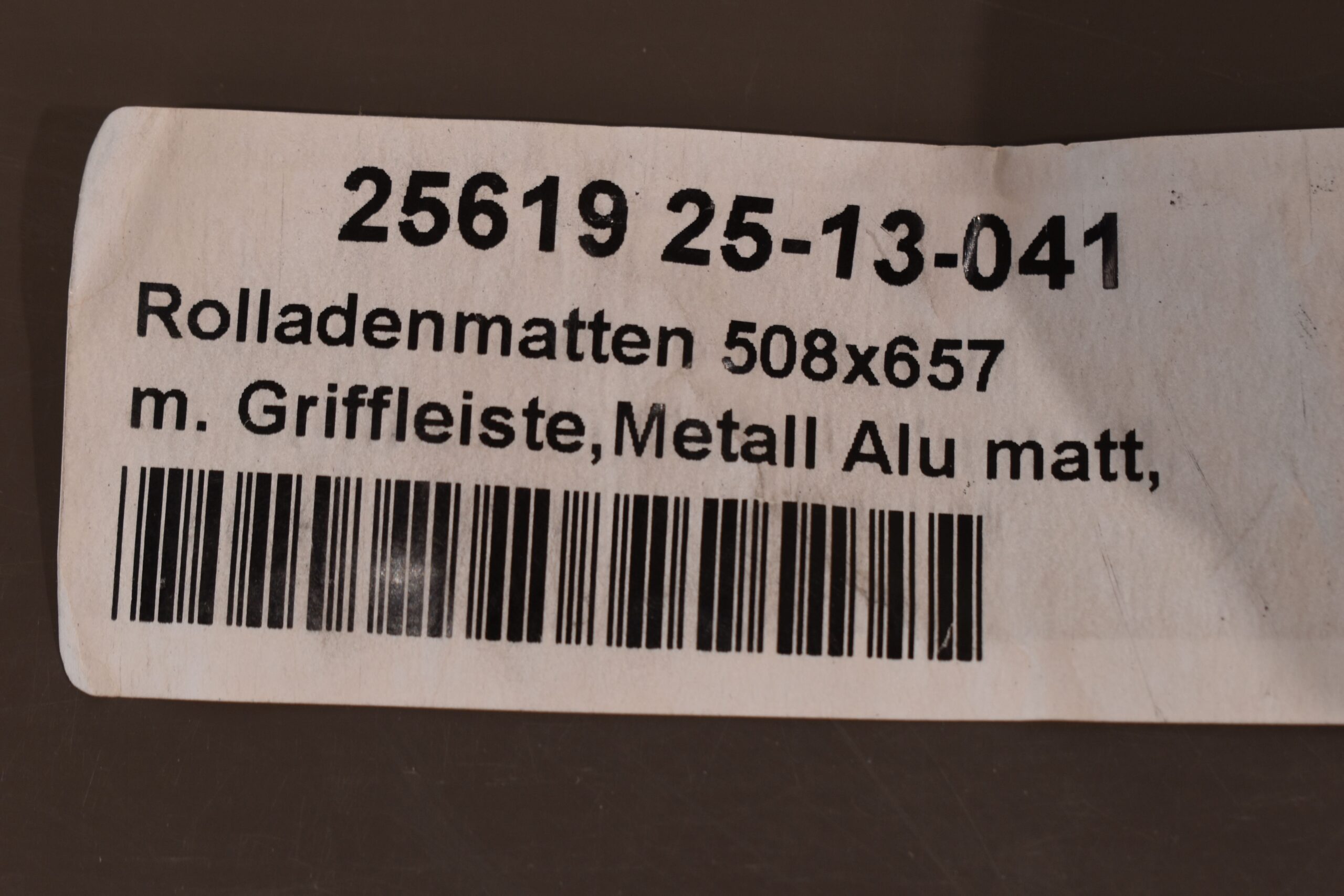 Rolladenmatte mit Griffleiste; Alu Metall, 508x657mm – Bild 7