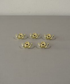 Garderobenhaken / Kleiderhaken 5er-Set; gold