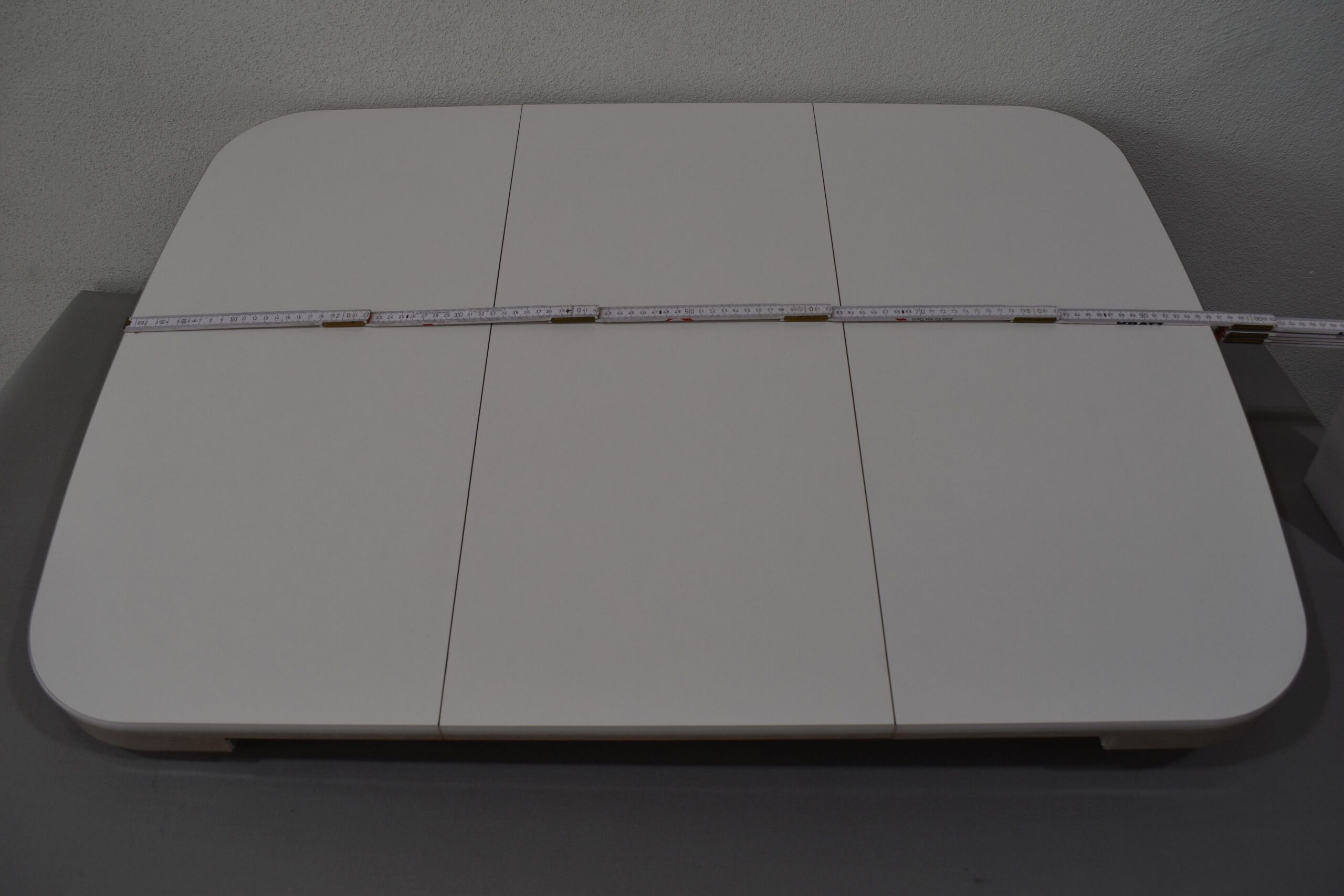 Tischplatte ausziehbar weiß/hell braun; 40x700x660mm – Bild 11