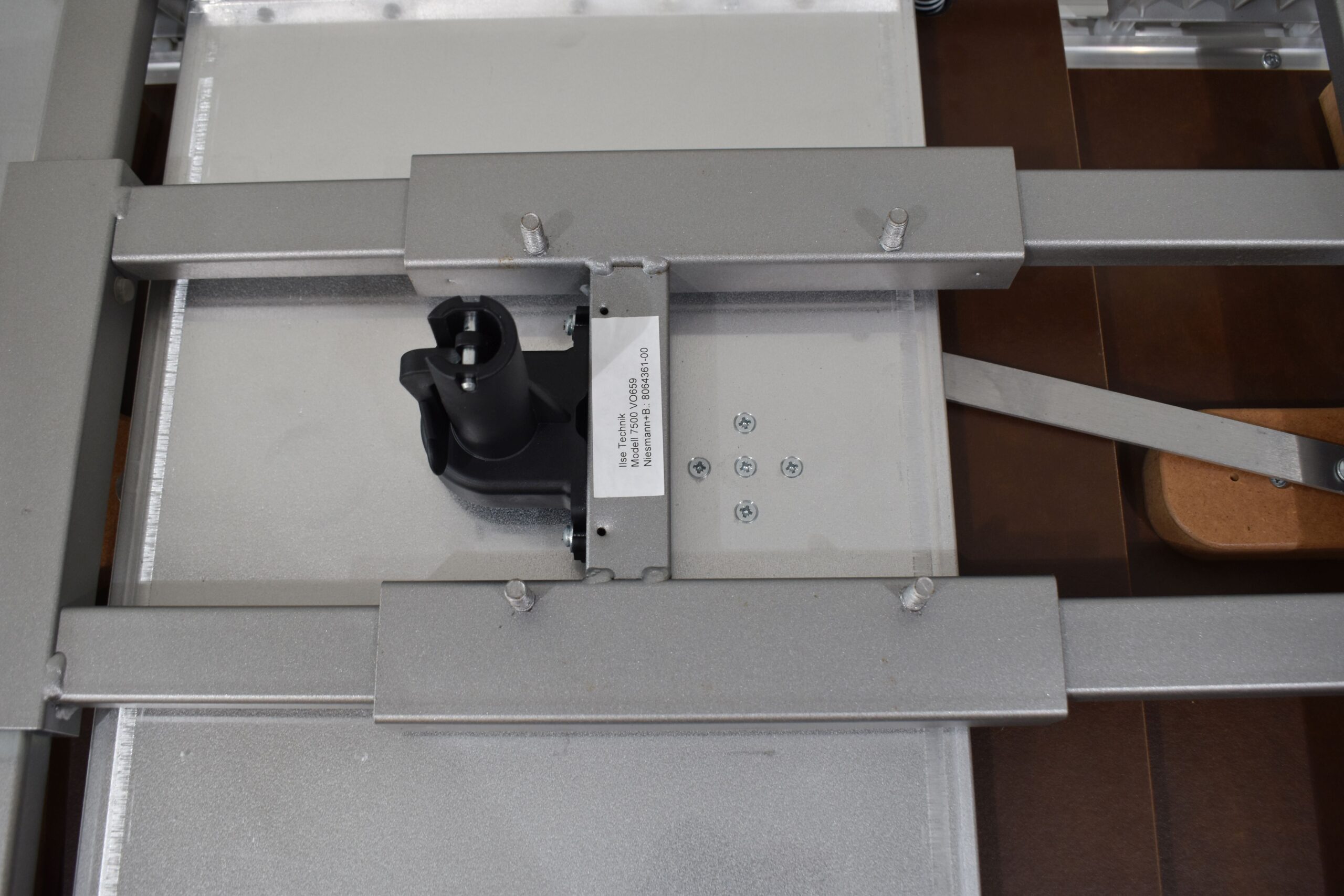 Tischplatte ausziehbar weiß/hell braun; 40x700x660mm – Bild 15