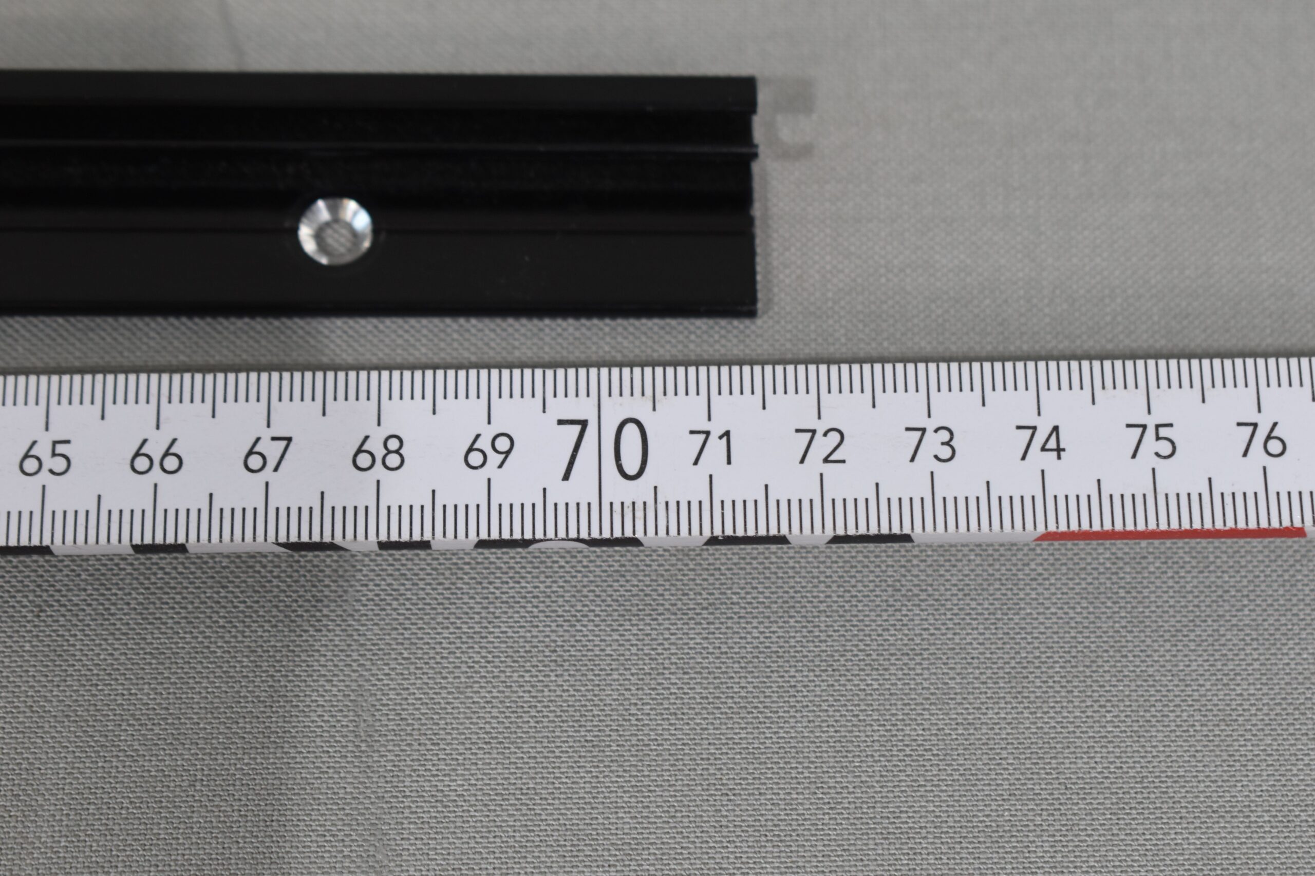 Reimo Scharnierleiste / Aluschiene schwarz; 715mm – Bild 8