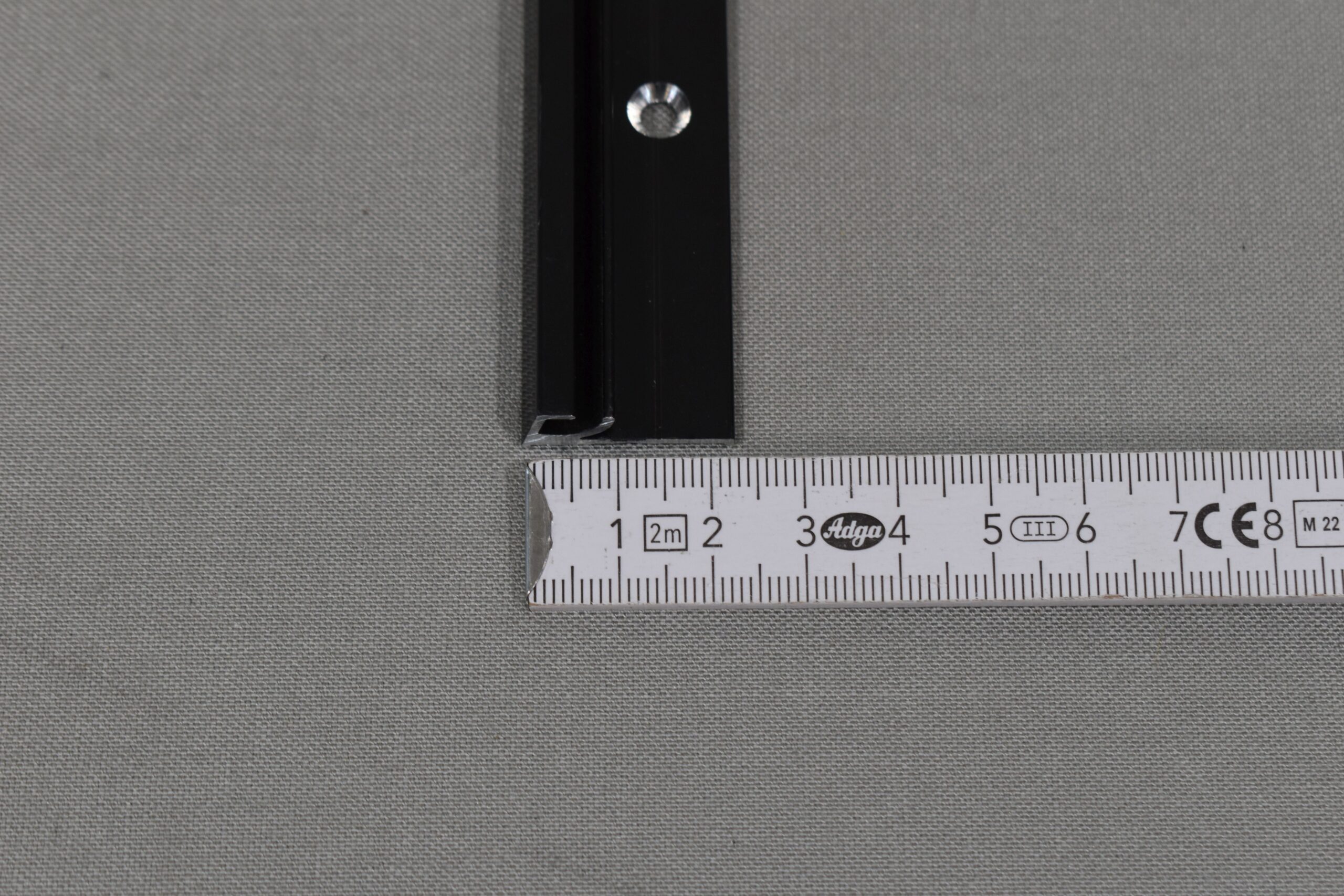 Reimo Scharnierleiste / Aluschiene schwarz; 715mm – Bild 9