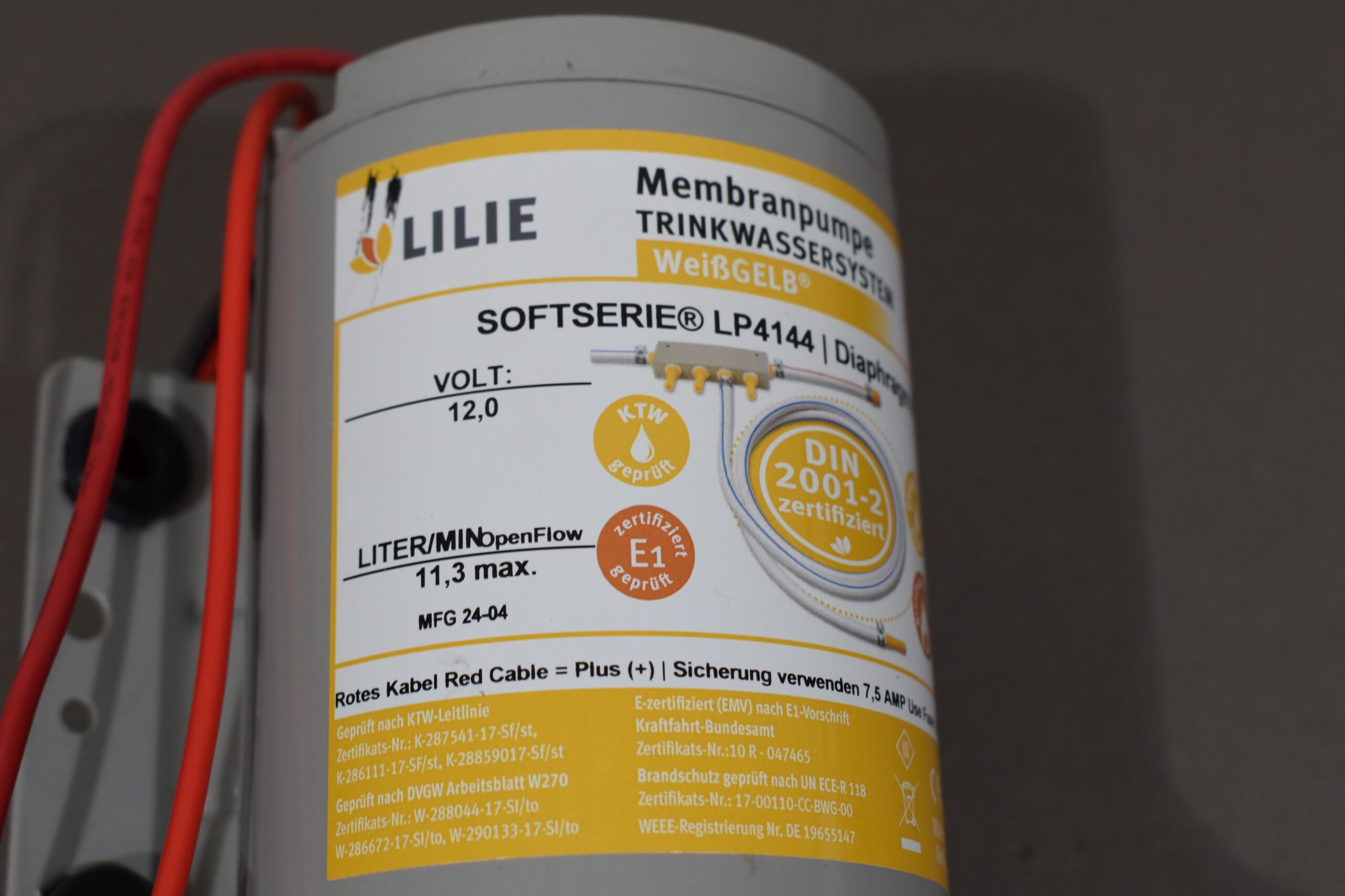Lilie Membranpumpe Trinkwassersystem LP4144 Softserie – Bild 8