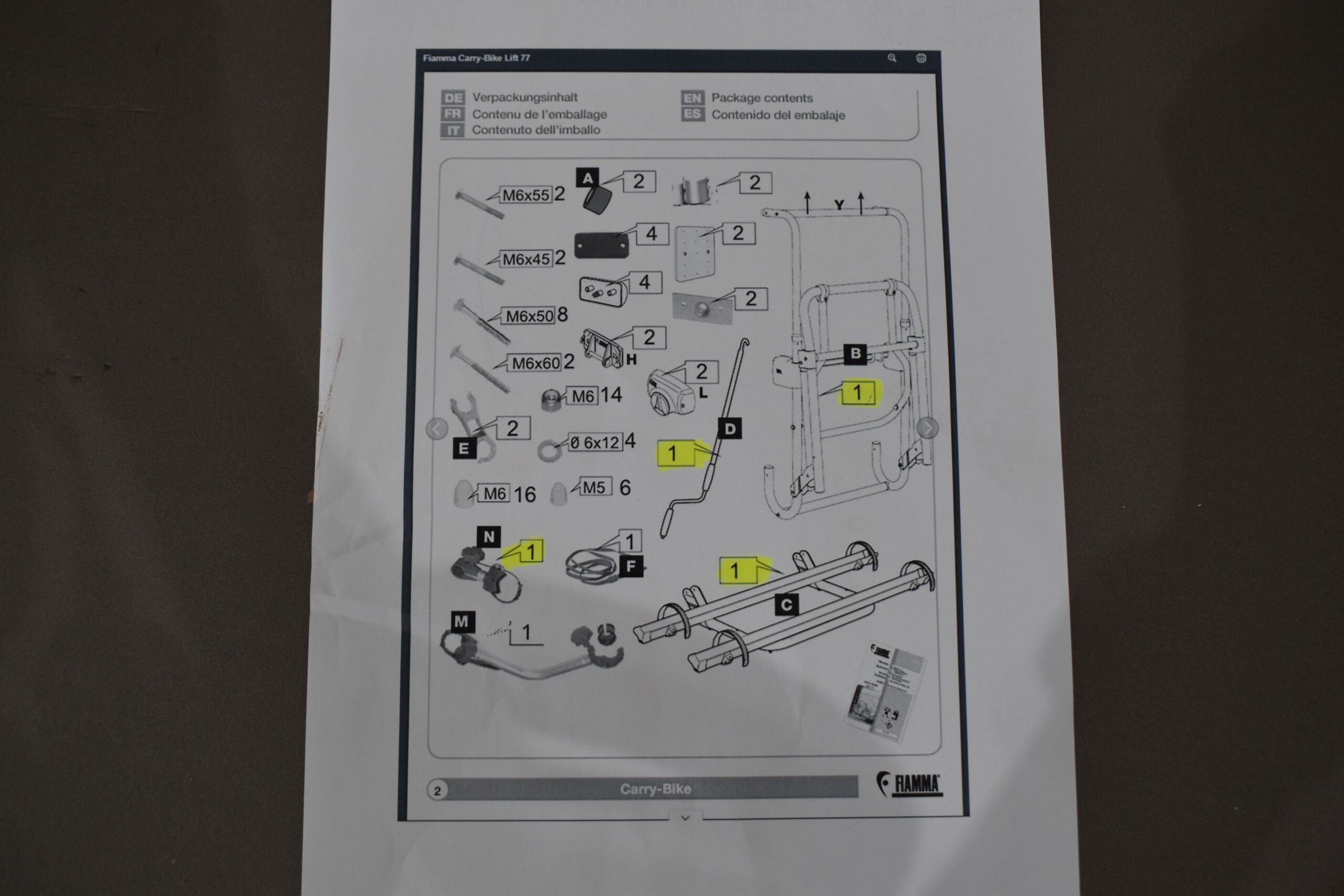 Fiamma Carry Bike Lift77 E-Bike – Bild 43