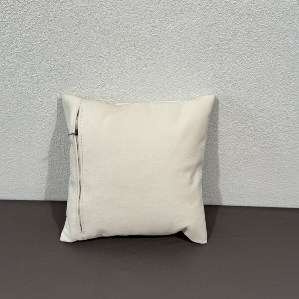 Alternative view of Niesmann und Bischoff Lederkissen weiß 30x30cm