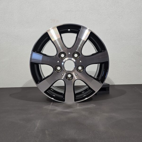 Tomason Alufelge schwarz/ silber, 6,5 J X 16 H2