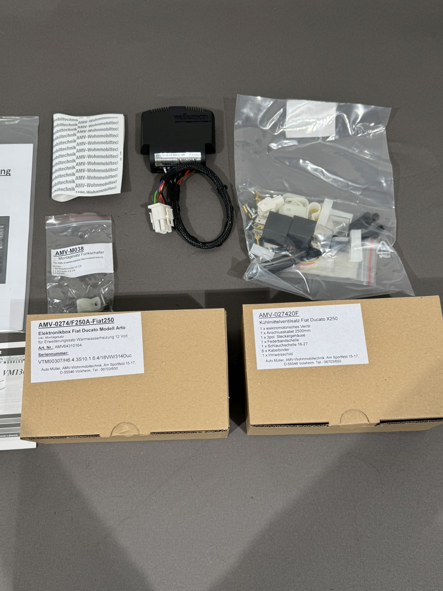 AMV Nachrüstkit für Warmwasserheizung mit Motorvorwärmung Fiat Ducato 250 – Bild 3