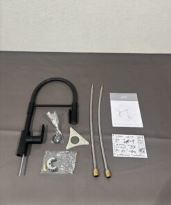 Wasserhahn schwarz matt