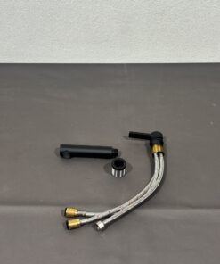 Wasserhahn schwarz matt