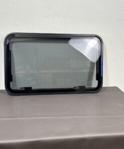 Mekuwa Ausstellfenster Echtglas 1000x600mm; schwarz